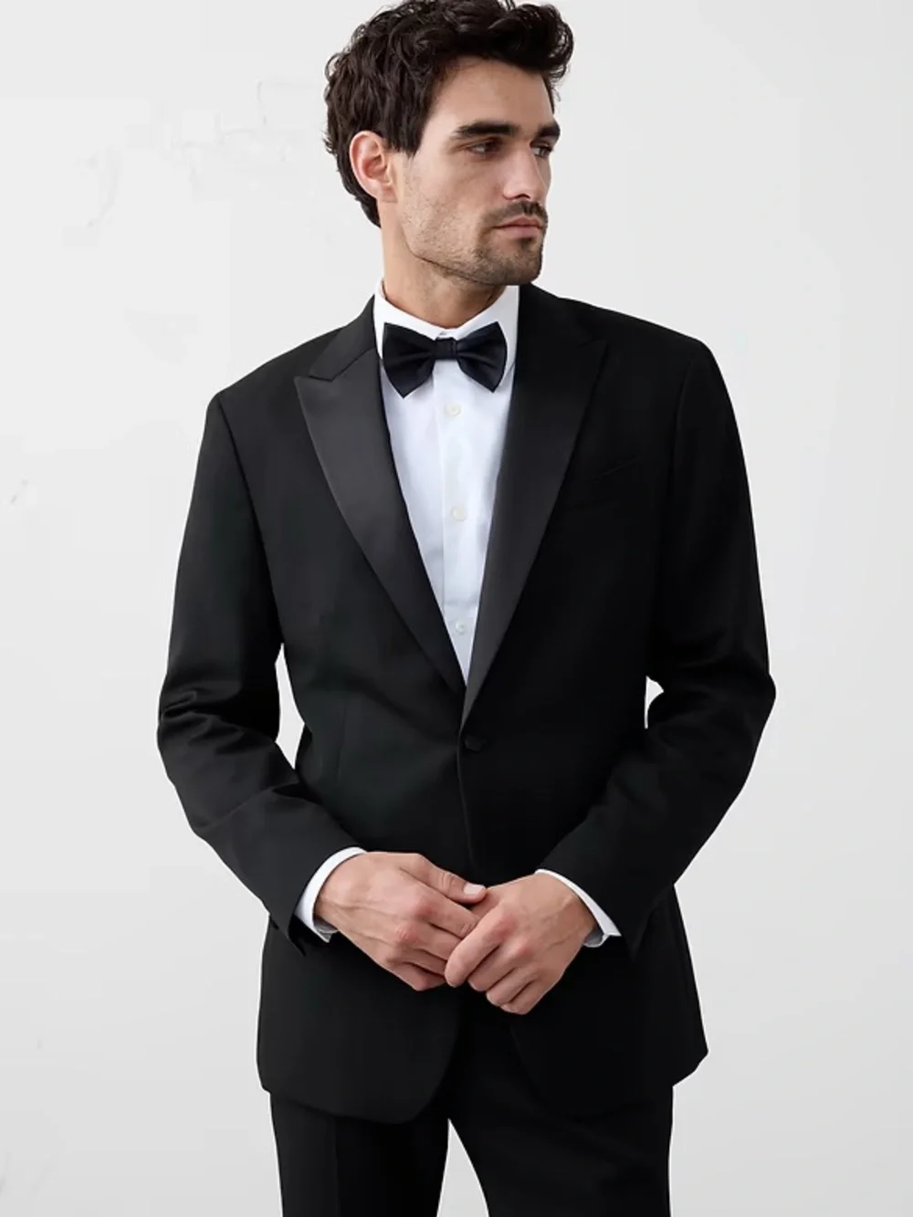 🎩 Banana Republic Luxe Tuxedo Suit Jacket 48R
